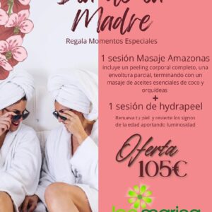 ¡Especial Día de la Madre! Sesión de Masaje Amazonas+ Sesión de Hydrapeel