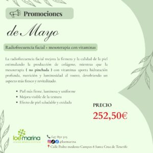 Radiofrecuencia Facial + Mesoterapia con vitaminas